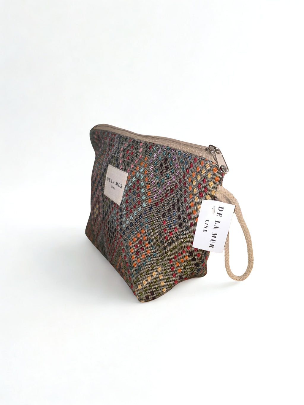 Grande Pochette Jacquard "Confetti" – Pointillisme & Couleurs