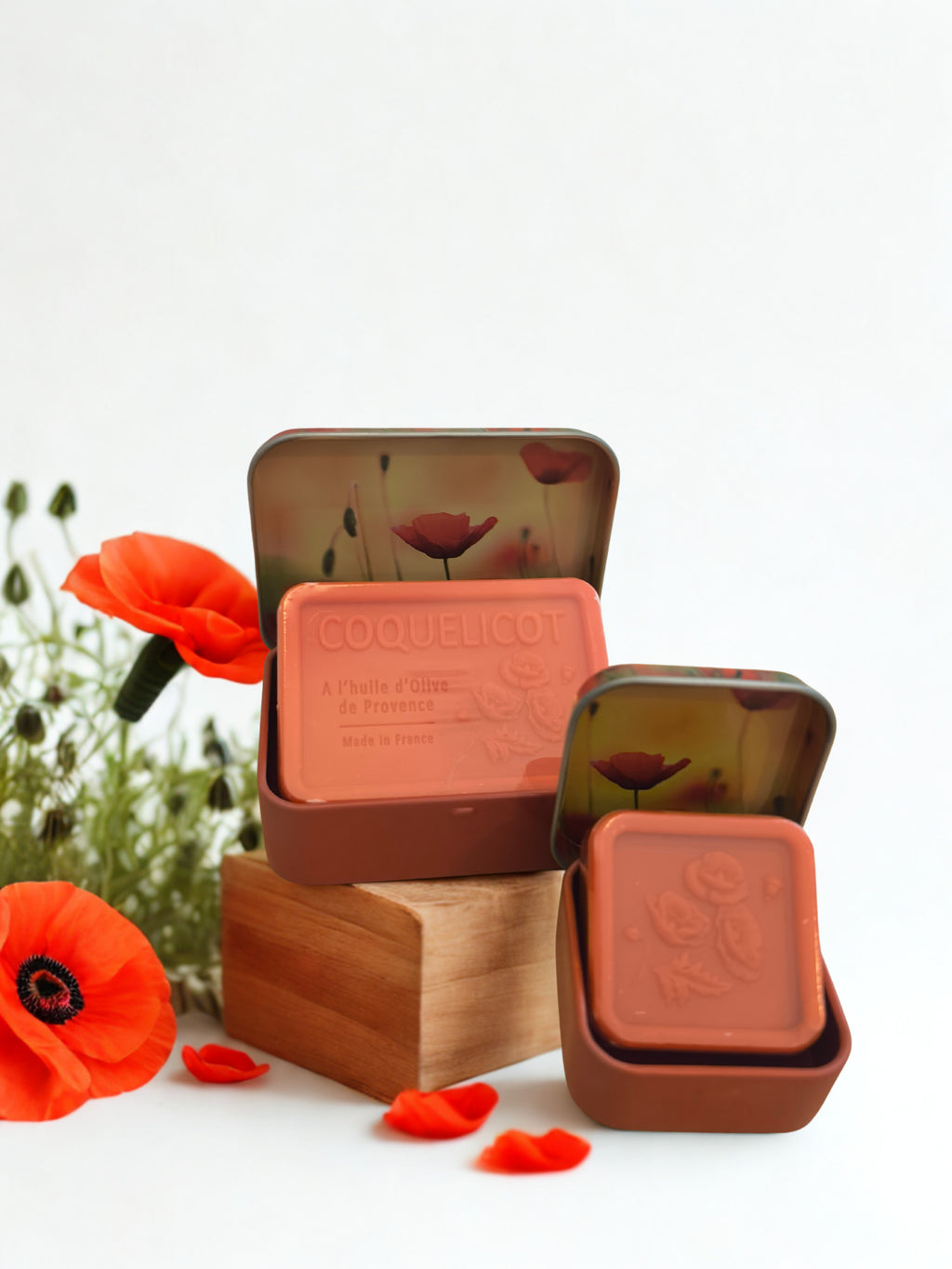 Éclat Sauvage : Savons à l’Huile d’Olive & Coquelicot