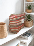 Grande Pochette Jacquard "Sienna" – Rayures Multicolores