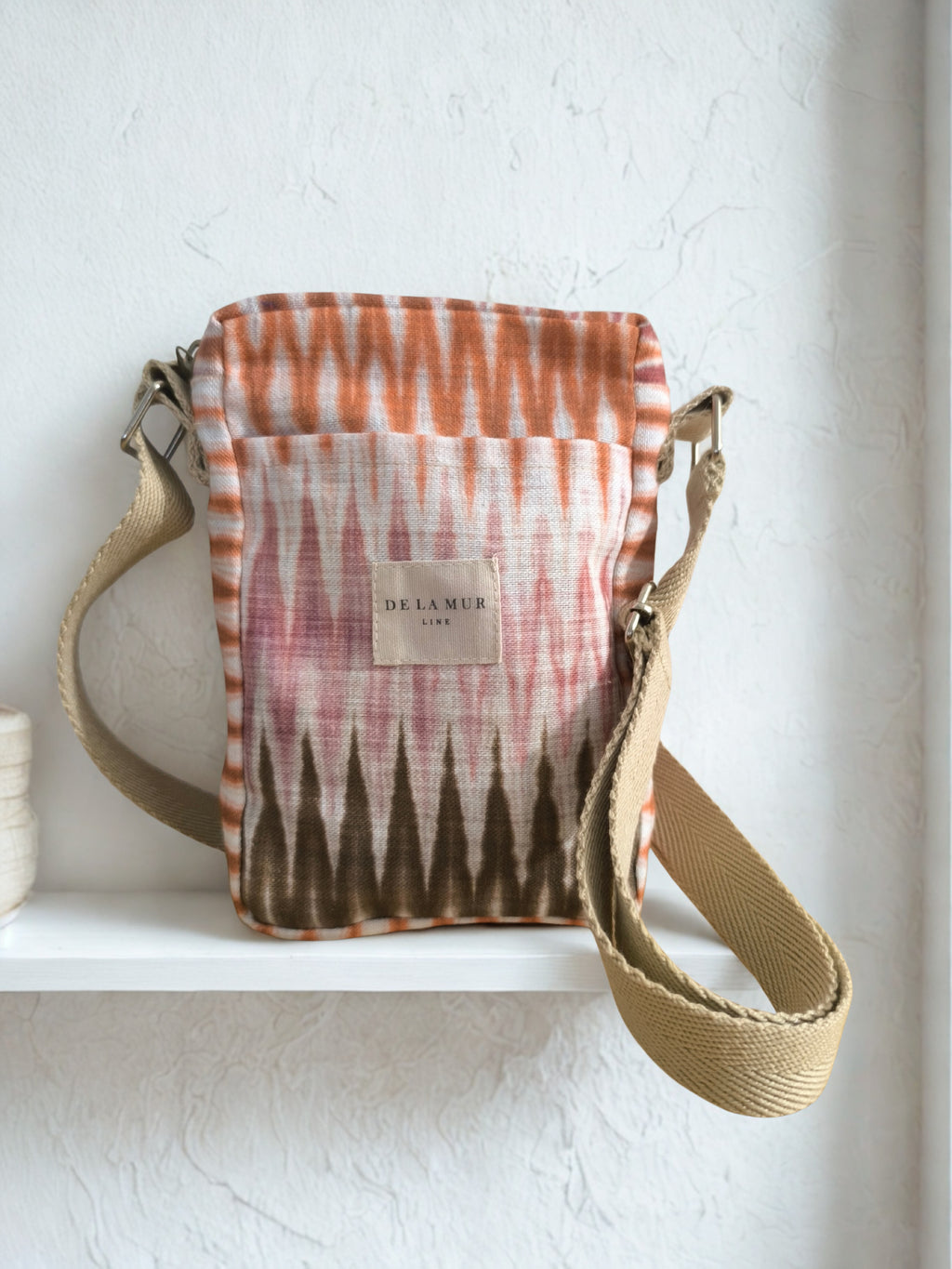Sac Mobile "Ikat" – Dégradé Solaire & Terre