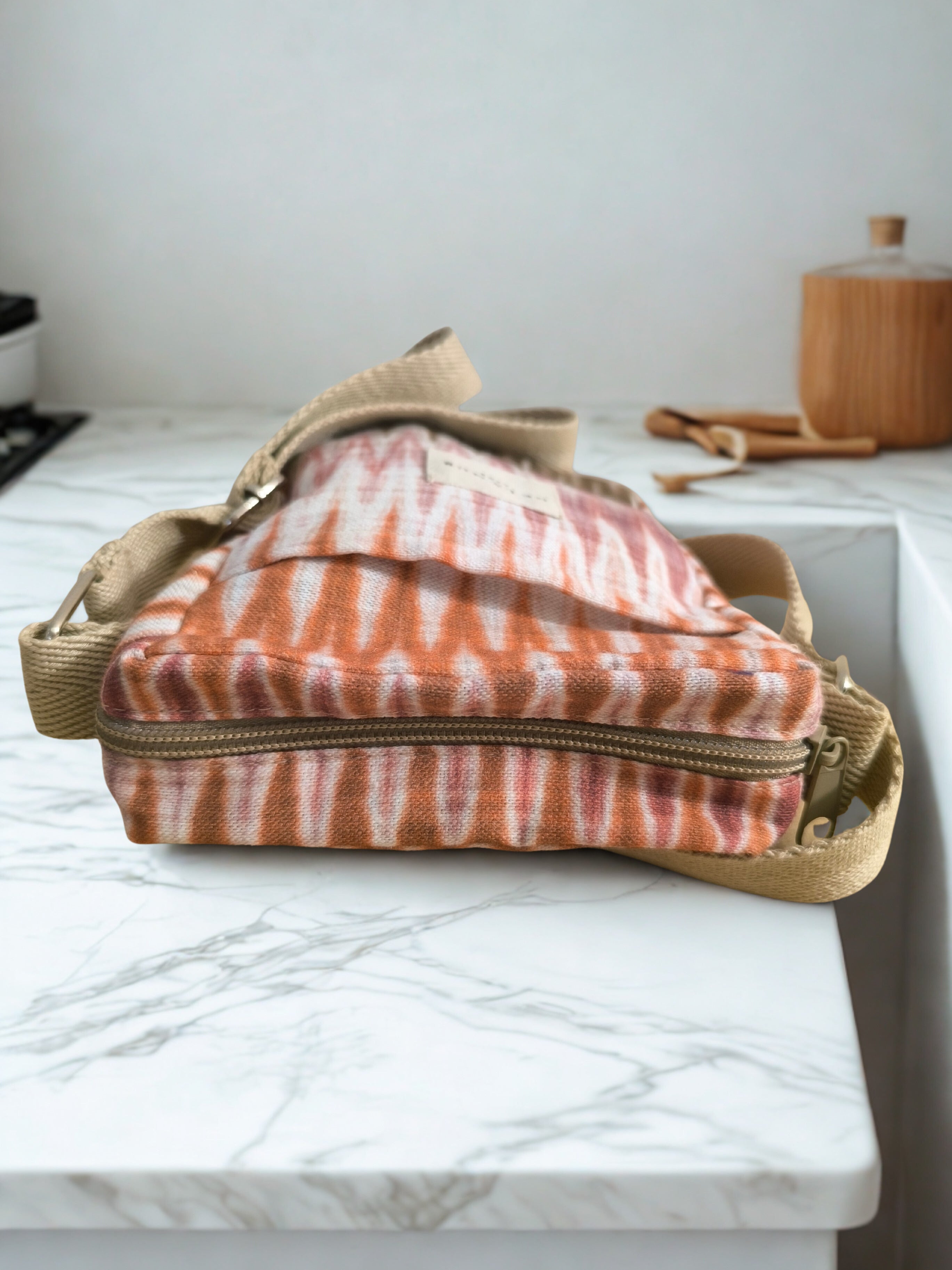 Sac Mobile "Ikat" – Dégradé Solaire & Terre