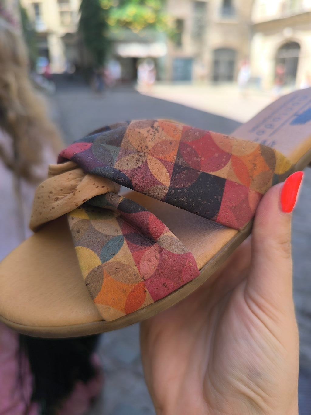 Mules "Rainbow" en Liège et Cuir – Fabriquées au Portugal